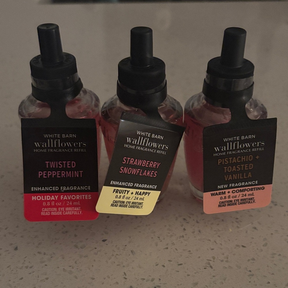 White Barn Wallflowers Fragrance Trio - Red, Pink, Green